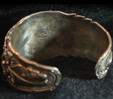 Браслет в стиле NAVAJO с когтем барсука Серебро 925