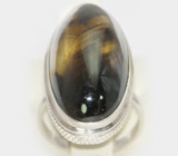 Авторское кольцо с лемотрином Серебро 925