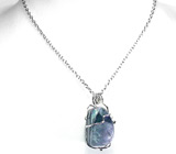 Авторский кулон с крупным флюоритом + цепочка