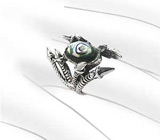 Неординарный перстень с абалоном Серебро 925