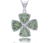 Комплект из коллекции "Ireland" с зелеными аметистами Серебро 925