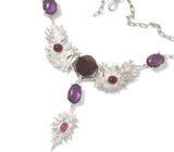 Колье с аметистами "Тайны Вавилона" Серебро 925