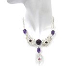 Колье с аметистами "Тайны Вавилона" Серебро 925