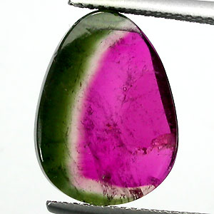Слайс арбузного турмалина 5,3 карата