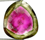 Крупный слайс арбузного турмалина 17,9 карат 