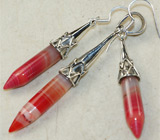 Оригинальный комплект с агатами Серебро 925