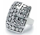 Стильное кольцо из серебра Серебро 925