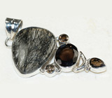 Кулон с кварцем-волосатиком Серебро 925