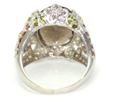 Замечательный перстень с дымчатым топазом Серебро 925