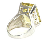 Стильное кольцо с цитрином Серебро 925