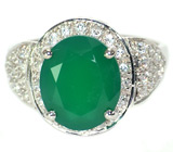 Великолепное кольцо с авантюрином Серебро 925