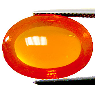 Огненный опал 19,75 карат! Красивый кабошон