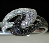 "Black & White" - эффектное кольцо с бриллиантами от "SP" Золото