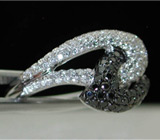 "Black & White" - эффектное кольцо с бриллиантами от "SP" Золото