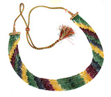 Радужное колье с изумрудами, сапфирами и рубинами Не указан