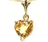 Кулон с цитрином Золото