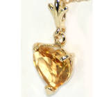 Кулон с цитрином Золото