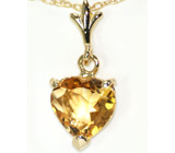 Кулон с цитрином Золото