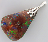 Кулон с австралийским болдер опалом