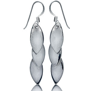 Оригинальные серьги-чешуйки