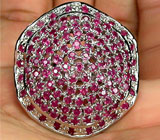 Роскошный комплект с розовыми сапфирами Серебро 925