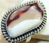 Кольцо с эффектным австралийским мукаитом Серебро 925