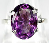 Кольцо с насыщенным аметистом Серебро 925