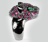 Кольцо "Тигр" с сапфирами Серебро 925