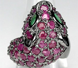 Кольцо "Тигр" с сапфирами Серебро 925