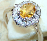 Комплект с золотистыми цитринами Серебро 925