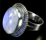 Кольцо с лунным камнем Серебро 925