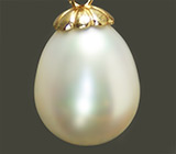Изящная подвеска с жемчужиной-барокко Золото
