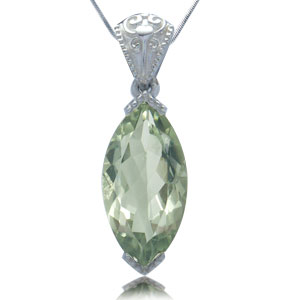 Кулон из коллекции "Ireland" с зеленым аметистом