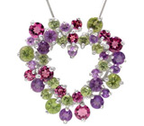 Кулон из коллекции "Carnival" с самоцветами Серебро 925