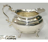 Антикварный сливочник. Английское серебро Серебро 925