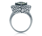 Кольцо из коллекции "Ireland" с зеленым аметистом Серебро 925