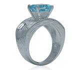 Кольцо из коллекции "Swing" с голубым топазом Серебро 925