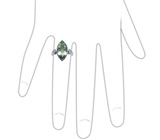 Кольцо из коллекции "Ireland" с зеленым аметистом Серебро 925