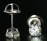 Серьги с бриллиантами 0.9 карат Золото