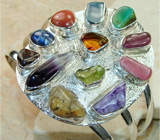 Оригинальный браслет с самоцветами