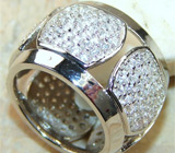 Стильное широкое кольцо Серебро 925