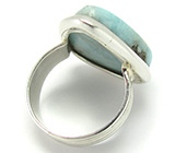 Кольцо с небесно-голубым ларимаром Серебро 925