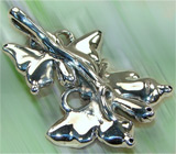 Подвеска из "дутого" серебра "Бабочки" Серебро 925