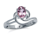 Элегантное кольцо с розовым турмалином Серебро 925