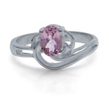 Элегантное кольцо с розовым турмалином Серебро 925