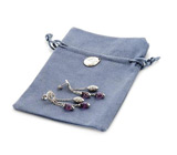 Серьги от Taylor Avedon с аметистами авторской огранки Серебро 925