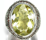 Эффектный перстень с лимонным цитрином