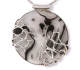 Подвеска "Другой Путь" с пейзажным агатом