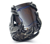 Кольцо с австралийским болдер опалом