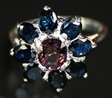 Великолепное кольцо с сапфирами